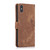 For iPhone X / XS Orchid Butterfly Embossed Leather Phone Case(Brown)