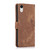 For iPhone XR Orchid Butterfly Embossed Leather Phone Case(Brown)