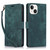 For iPhone 14 Plus Orchid Butterfly Embossed Leather Phone Case(Green)