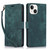 For iPhone 13 Orchid Butterfly Embossed Leather Phone Case(Green)