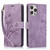 For iPhone 14 Pro Max Orchid Butterfly Embossed Leather Phone Case(Purple)