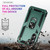 For Samsung Galaxy A35 5G Shockproof TPU + PC Phone Case with Holder(Dark Green)