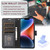 For iPhone 12 / 12 Pro Orchid Butterfly Embossed Leather Phone Case(Black)