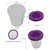 Children Plastic Pen Cup Bristles Graffiti Painting Brush Set, Specification: HB-5 + 5 Light Colors
