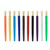 Children Plastic Pen Cup Bristles Graffiti Painting Brush Set, Specification: HB-5 + 5 Light Colors