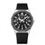 Curren 8437 Casual Men Silicone Strap Quartz Watch with Calendar, Color: White Shell Black