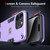 For iPhone 13 Pro Max 2 in 1 Shockproof Phone Case(Purple)