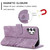 For Samsung Galaxy A32 5G / M32 5G Orchid Butterfly Embossed Leather Phone Case(Purple)