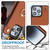 For iPhone 11 Pro Max YM005 Skin Feel Card Bag Phone Case with Long Lanyard(Brown)