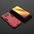 For Xiaomi Poco X3 NFC PC + TPU Shockproof Protective Case with Holder(Red)