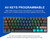 RK61 61 Keys Bluetooth / 2.4G Wireless / USB Wired Three Modes Blue Switch Tablet Mobile Gaming Mechanical Keyboard with RGB Backlight, Cable Length: 1.5m (Black)