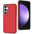 For Samsung Galaxy S23 FE 5G Leather Texture Full Coverage Phone Case(Red)