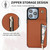 For iPhone 15 Plus YM006 Skin Feel Zipper Card Bag Phone Case with Dual Lanyard(Brown)