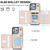 For iPhone SE 2020 / 2020 / 8 / 7 YM006 Skin Feel Zipper Card Bag Phone Case with Dual Lanyard(Apricot)