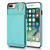 For iPhone 7 Plus / 8 Plus YM006 Ring Holder Card Bag Skin Feel Phone Case(Green)