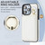 For iPhone 11 Pro Max YM006 Ring Holder Card Bag Skin Feel Phone Case(White)