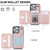 For iPhone XR YM006 Skin Feel Zipper Card Bag Phone Case with Dual Lanyard(Rose Gold)