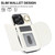 For iPhone 15 Pro Max YM006 Ring Holder Card Bag Skin Feel Phone Case(White)