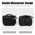 Cwatcun D67 Crossbody Camera Bag Photography Lens Shoulder Bag, Size:22 x 15 x 15cm S(Black)