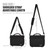Cwatcun D67 Crossbody Camera Bag Photography Lens Shoulder Bag, Size:30.5 x 16.5 x 20cm L(Black)