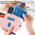 For Xiaomi Redmi Note 12 Turbo Rhombic Texture Card Bag RFID Phone Case with Long Lanyard(Rose Gold)