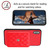 For iPhone XS Max Rhombic Texture Card Bag RFID Phone Case with Long Lanyard(Red)