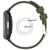 For Samsung Galaxy Watch 6 40mm 20mm Smooth Solid Color Silicone Watch Band(Olive Green)