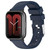 For Samsung Galaxy Watch Active 2 44mm 20mm Smooth Solid Color Silicone Watch Band(Midnight Blue)