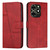 For Infinix Smart 8 Stitching Calf Texture Buckle Leather Phone Case(Red)