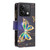 For Xiaomi Redmi Note 13 4G Global Colored Drawing Pattern Zipper Leather Phone Case(Big Butterfly)