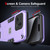 For Xiaomi 13 2 in 1 Shockproof Phone Case(Purple)