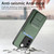 For vivo S16 / V27 Carbon Fiber Card Bag Fold Stand Phone Case(Green)