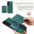 For Samsung Galaxy S22+ 5G Retro Leather Card Bag Magnetic Phone Case(Green)