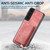 For Samsung Galaxy S22 5G Retro Leather Card Bag Magnetic Phone Case(Pink)
