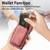 For Samsung Galaxy S22 5G Retro Leather Card Bag Magnetic Phone Case(Pink)