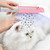 Pet Ultraviolet Sterilization And Mite Removal Massage Comb Dog Hair Brush(Pink)