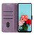 For Xiaomi Redmi K70 / K70 Pro Skin Feel Stripe Pattern Leather Phone Case with Long Lanyard(Purple)