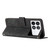 For Xiaomi Redmi K70E Skin Feel Stripe Pattern Leather Phone Case with Long Lanyard(Black)
