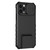 For iPhone 12 Pro Stereoscopic Holder Sliding Camshield Phone Case(Black)