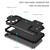 For iPhone 12 Pro Stereoscopic Holder Sliding Camshield Phone Case(Black)
