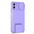 For iPhone 11 Stereoscopic Holder Sliding Camshield Phone Case (Purple)
