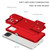 For Samsung Galaxy A12 5G Stereoscopic Holder Sliding Camshield Phone Case(Red)