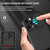 For iPhone 14 Stereoscopic Holder Sliding Camshield Phone Case (Black)