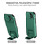 For iPhone 14 Stereoscopic Holder Sliding Camshield Phone Case (Green)