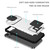 For iPhone 14 Stereoscopic Holder Sliding Camshield Phone Case (White)