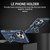 For iPhone 12 Pro Max Ring Holder Armor Hybrid Phone Case(Blue)
