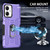 For Xiaomi Redmi Note 12 5G Global / Poco X5 Ring Holder Armor Hybrid Phone Case(Purple)