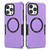 For iPhone 12 Pro Max MagSafe Shockproof Armor Phone Case(Purple)