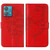 For Motorola Edge 40 Neo Embossed Butterfly Leather Phone Case(Red)
