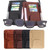 Multi-functional Auto Car Sun Visor Sunglass Holder Card Bill Ticket Storage Holder Pouch Bag(Brown)